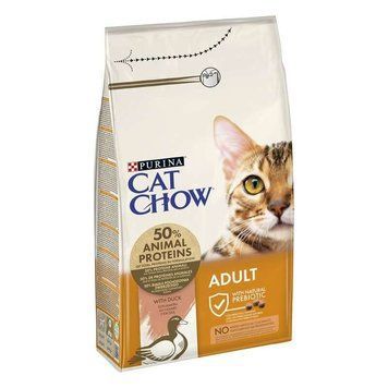 Сухий корм CAT CHOW Adult для дорослих котів, з качкою, 1,5 кг 7613035394117 фото