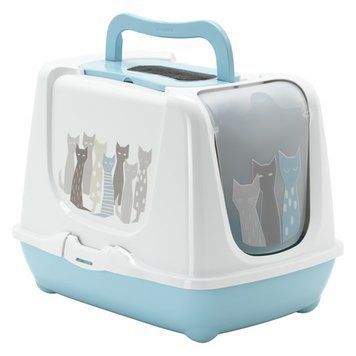 Moderna Trendy Cat Maasai МОДЕРНА МАСАИ закрытый туалет для котов , 57,4x44,8x42,7 см см., Блакитний см. C245363BE фото