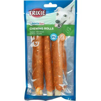Ласощі Trixie Denta Fun для собак Палички для чищення зубів з куркою 17 см 140 г 3 шт 4011905313276 фото