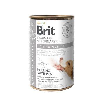 Brit Grain Free Veterinary Diets Joint and Mobility для взрослых собак для поддержания здоровья суставов с сельдью и горохом, 400 г 8595602535996 фото