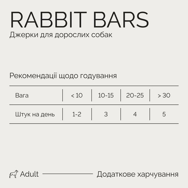 Джерки Savory Bars With Rabbit батончики для собак с кроликом 100 г 4820261921113 фото