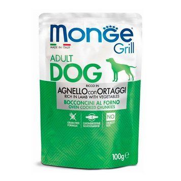 Monge Dog Grill Agnello Ortaggi &mdash; Консервированный корм с ягненком и овощами для взрослых собак 100г 70013161 фото
