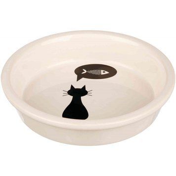 Миска Trixie для котів, керамічна, 13 см, 250 мл (біла) 4047974244999 фото