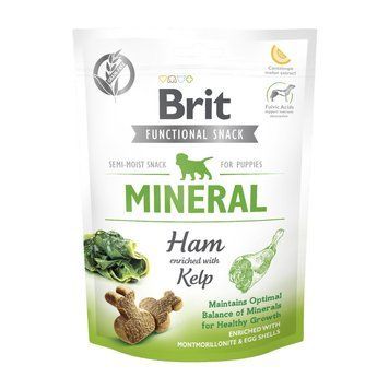 Функціональні ласощі для цуценят Brit Care Functional Snack Mineral Ham з шинкою, 150 г 8595602539994 фото