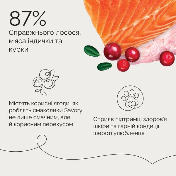 Джерки Savory Bars With Salmon батончики для собак з лососем 100 г 4820261921106 фото