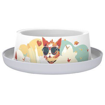 Moderna Trendy Dinner Indy&Louise МОДЕРНАЯ ИНДИ и ЛУИЗА миска для кошек, 350мл, 0.35 л., 17(Д) x 17(Ш) x 5(В) см. H131027IL фото