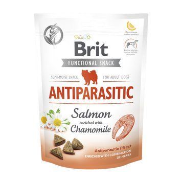 Функціональні ласощі для собак Brit Care Functional Snack Antiparasitic Salmon з лососем, 150 г 8595602540013 фото