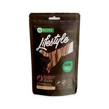 Ласощі для собак, стіки з кролика, Nature's Protection Lifestyle snacks for dogs, rabbit sticks, 75г SNK46124 фото
