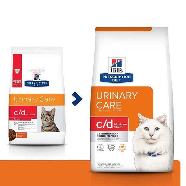 PD Feline C/D Mul Strs Курка-Стрес у кіш.,струв.,оксалати, цистит- 8кг 605948 фото