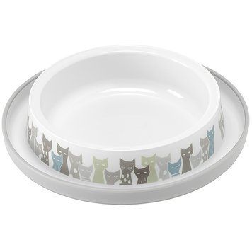Moderna Trendy Dinner Maasai МОДЕРНАЯ МАСАИ миска для кошек, 210мл, Серо-белый см., 0.21 л., 15,7x15,7x3,4 см. H130027BE фото