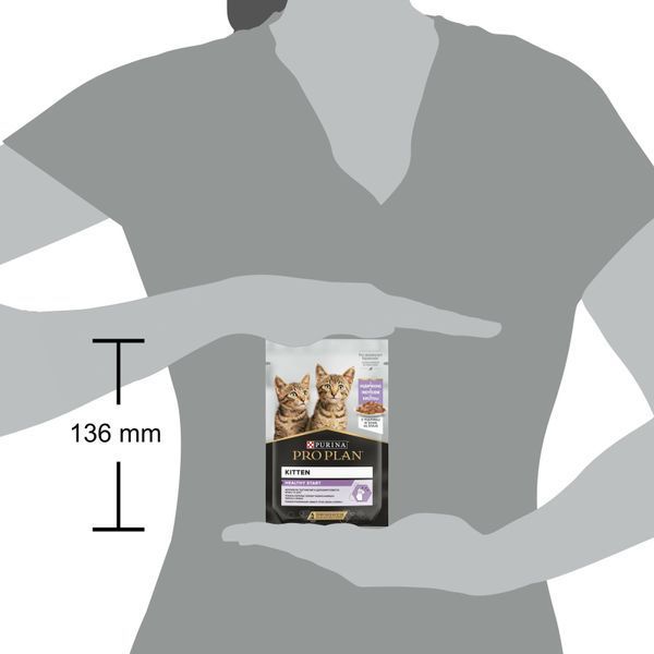 Влажный корм PRO PLAN Kitten Healthy Start для котят, кусочки в соусе, с индейкой, 85 г 7613036093453 фото
