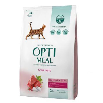 Optimeal Cat Adult High in Veal 4820083906121 фото