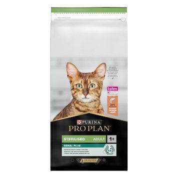 Сухой корм PRO PLAN Sterilised Adult 1+ Renal Plus для взрослых стерилизованных кошек, с лососем, 14 кг 7613287887597 фото