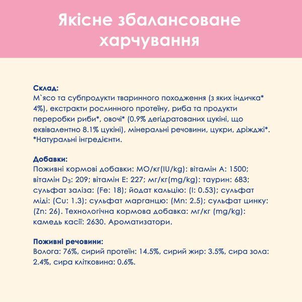 Влажный корм CAT CHOW Kitten для котят, кусочки в желе, с индейкой и цуккини, 85 г 7613036595001 фото