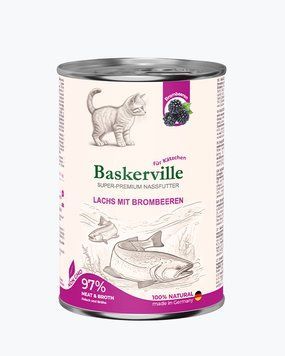 Baskerville Лосось с ежевикой для котят, 400г 1004250 /21519 фото