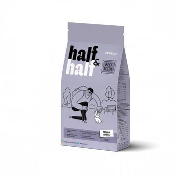 Half Half Dog Small Beef &ndash; сухой корм Халф Халф с говядиной для собак миниатюрных и мелких пород 2кг 4820261920727 фото