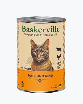 Baskerville для кошек Индейка и говядина, 400г 1004256 /21552 фото