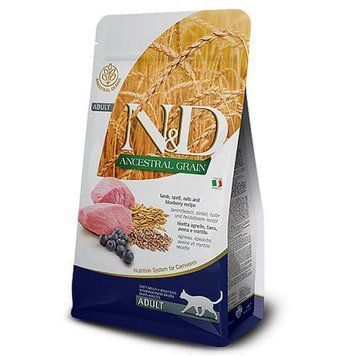 Farmina N&D Low Grain Cat Lamb & Blueberry Adult с ягненком и черникой для взрослых кошек, 300г 156430 фото