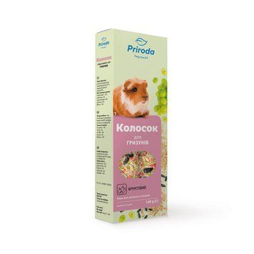 Колосок Природа "Фруктовий" для гризунів 140 г 4820157400579 фото