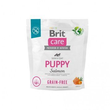 Brit Care Dog Grain-free Puppy для щенков беззерновой с лососем, 1 кг 8595602558827 фото