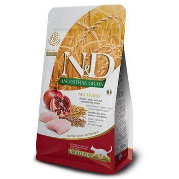 Farmina Low Grain Cat Neutered Chicken Adult с курицей и гранатом для стерилизованных взрослых кошек, 300г 156431 фото