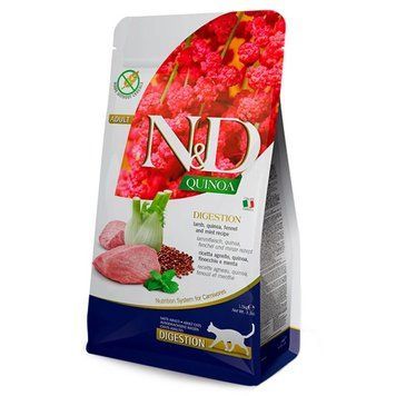 Farmina N&D Quinoa Digestion Cat Lamb з ягням при порушенні травлення у котів, 300г 179967 фото