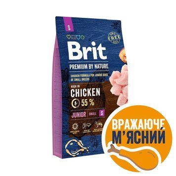 Brit Premium Junior S 8кг 8595602526246 фото