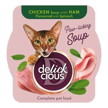 DELICKCIOUS суп из курицы с ветчиной и шпинатом, 80г D6251302 фото