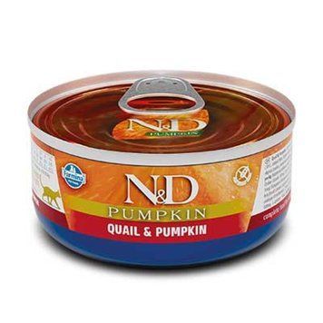 Farmina N&D Cat Pumpkin з гарбузом та перепілкою для котів, 70г 160605 фото
