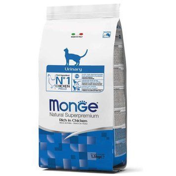 Monge Urinary Rich in Chicken &ndash; Сухий корм з куркою для кішок, профілактика сечокам&rsquo;яної хвороби 10кг 70004916 фото