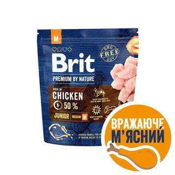 Brit Premium Junior M 1кг 8595602526314 фото
