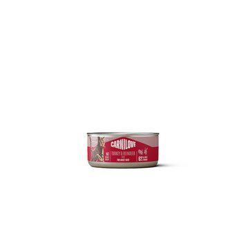 Carnilove Turkey & Reindeer для котів паштет індичка і північний олень 100г 8595602582907 фото
