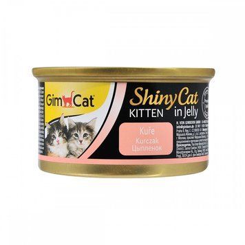 Вологий корм GimCat Shiny Kitten для кошенят, курка, 70 г 4002064413341 фото