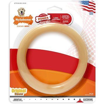 Nylabone Extreme Chew Ring НІЛАБОН КІЛЬЦЕ жувальна іграшка для собак, смак курки , L, для собак до 23 кг см., Курка см., 15x15x1,5 см. 55204 фото