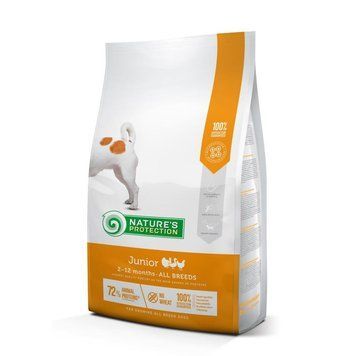 Nature's Protection Junior All Breeds Сухий корм для цуценят усіх порід з м'ясом птиці, 18 кг NPB46041 фото