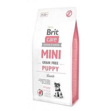 Brit Care Grain Free Mini Puppy Lamb для цуценят та молодих собак мініатюрних порід з ягням, 7 кг 8595602520152 фото