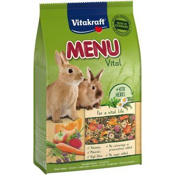 Корм Vitakraft Premium Menu Vital для кроликів, 3 кг 4008239255426 фото