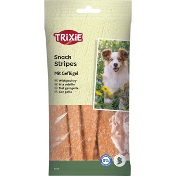 Ласощі Trixie Stripes для собак полоски з м'ясом домашніх птахів 100 г 4011905031569 фото