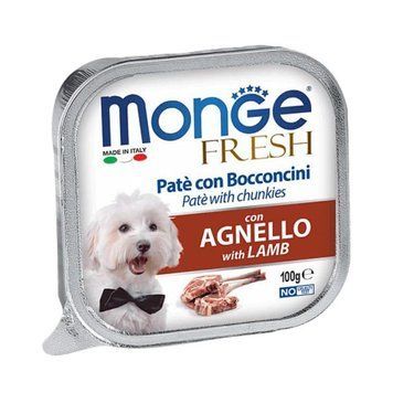 Monge DOG FRESH &mdash; Нежный паштет с мясом ягненка для собак 100г 70013055 фото