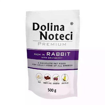 Dolina Noteci Premium Rabbit з кроликом та журавлиною, 500г DN 500 (847) фото