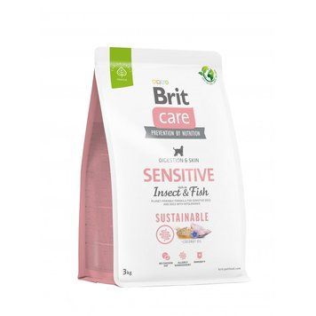 Brit Care Dog Sustainable Sensitive для собак с чувствительным пищеварением с рыбой и насекомыми, 3 кг 8595602559206 фото