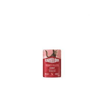 Carnilove Gravy Turkey with Valerian для котів індичка і валеріана в соусі 85г 8595602584635 фото