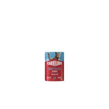 Carnilove Gravy Trout with Echinacea для котів форель та ехінацея в соусі 85г 8595602584680 фото