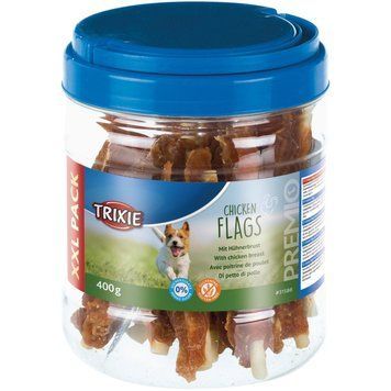 Ласощі Trixie Premio Chicken Flags для собак куряче філе банка 400 г 4047974315880 фото