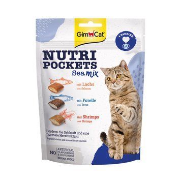 Витаменное лакомство GimCat Nutri Pockets Морской микс для кошек, 150 г 4002064419268 фото