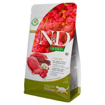 Farmina N&D Quinoa Urinary Cat Duck з качкою та журавлиною для профілактики сечокам&rsquo;яної у котів, 1,5кг 179468 фото