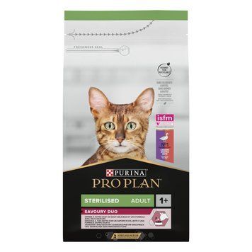 Сухой корм PRO PLAN Sterilised Adult 1+ Savoury Duo для взрослых стерилизованных кошек, с уткой и печенью, 1,5 кг 7613036732369 фото