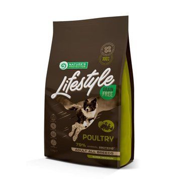 Nature's Protection Lifestyle Grain Free Poultry Adult All Breeds Сухий беззерновий корм для собак усіх порід з м'ясом птиці, 1,5 кг NPLS45675 фото