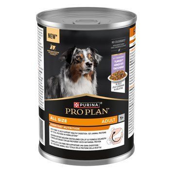 Влажный корм PRO PLAN Adult для взрослых собак, кусочки в желе, с индейкой, 400 г 8445291031111 фото