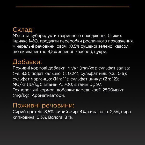 Вологий корм PRO PLAN Adult для дорослих собак, шматочки в желе, з індичкою, 400 г 8445291031111 фото